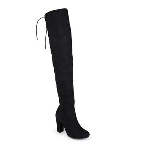 Over-the-knee heeled boots